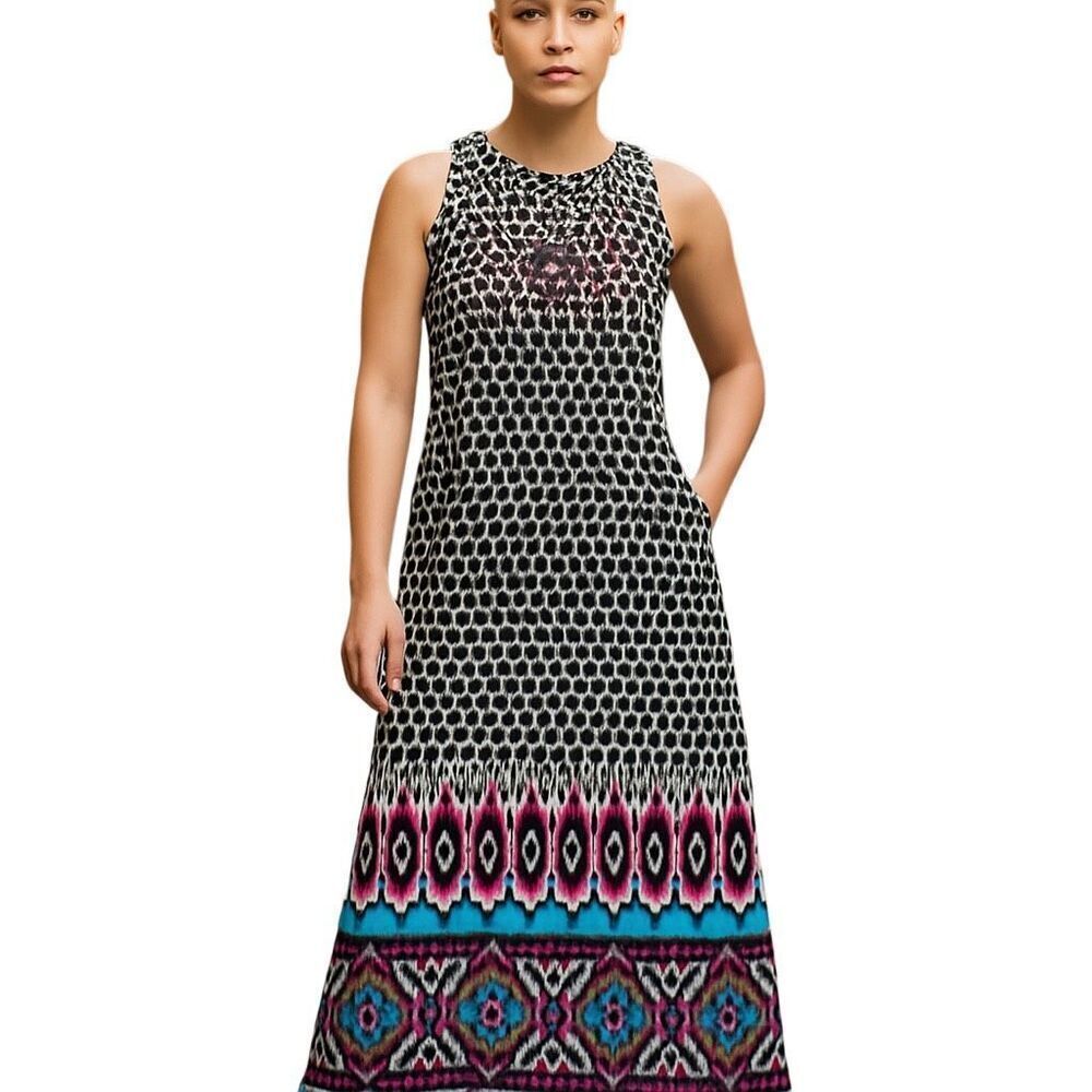 Vintage Lennie for NINA LEONARD Maxi Dress size M